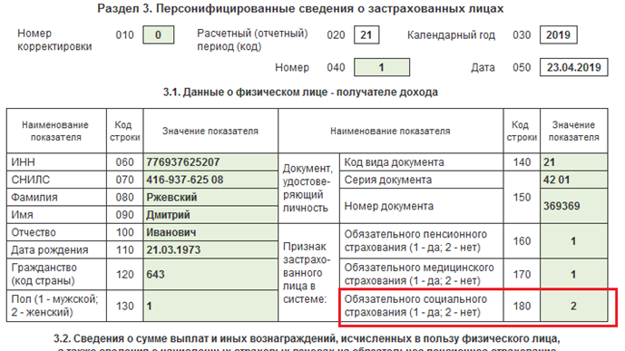 Рсв копейки. Раздел 3 персонифицированные сведения о застрахованных лицах. расчет страховых взносов по гпх. раздел 3 персонифицированные сведения о застрахованных лицах образец. сотрудник по гпх в рсв.