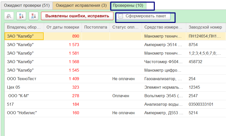 Сведения о результатах поверки средств измерений во фгис аршин